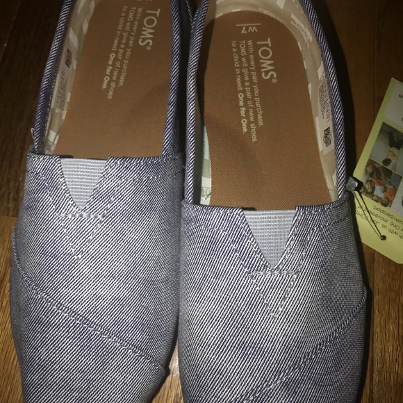 TOMS CLASSIC SLATE BLUE WASHED TWILL - Picture 7 of 7